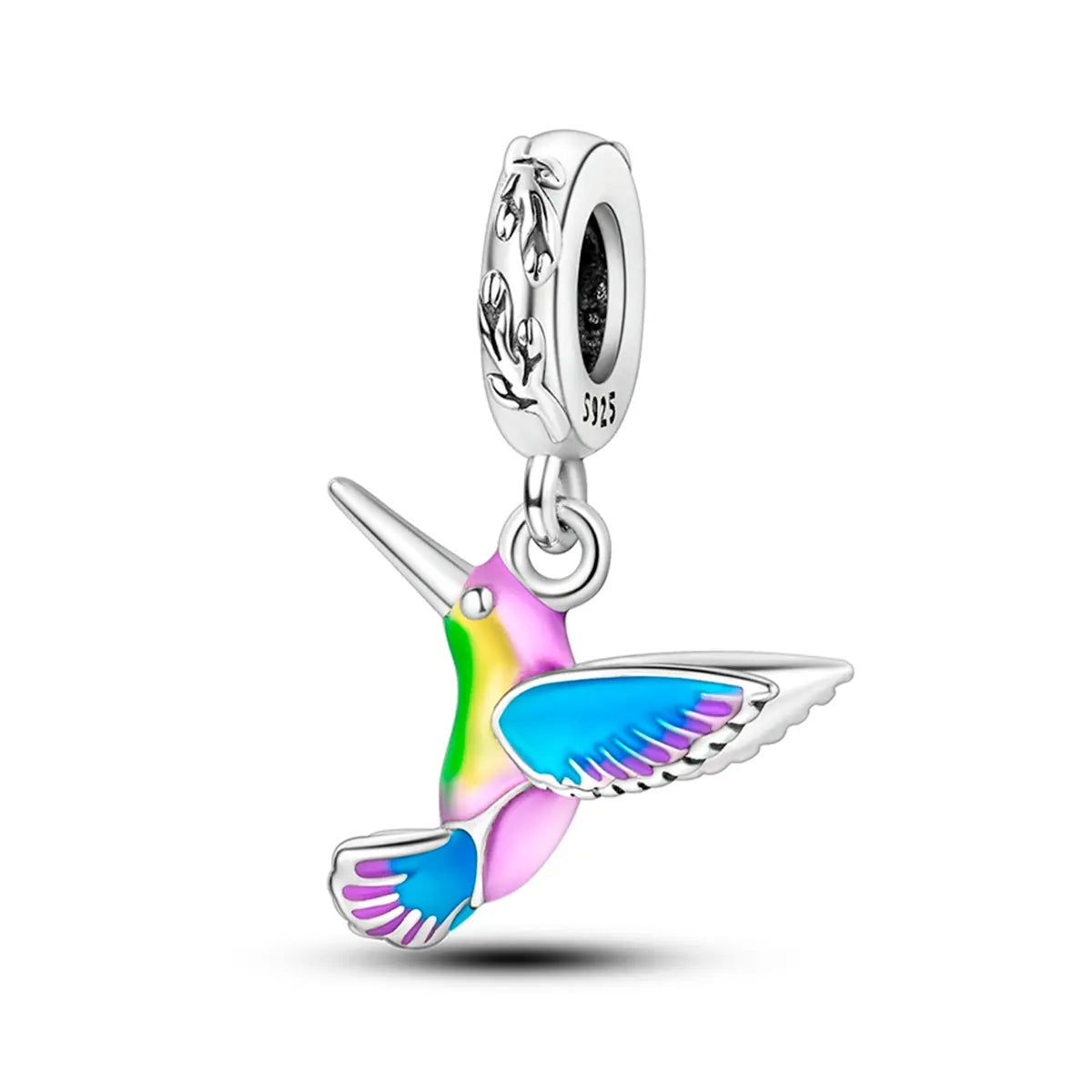 Hummingbird Charm in 925 Sterling Silver — Vanny Jewels