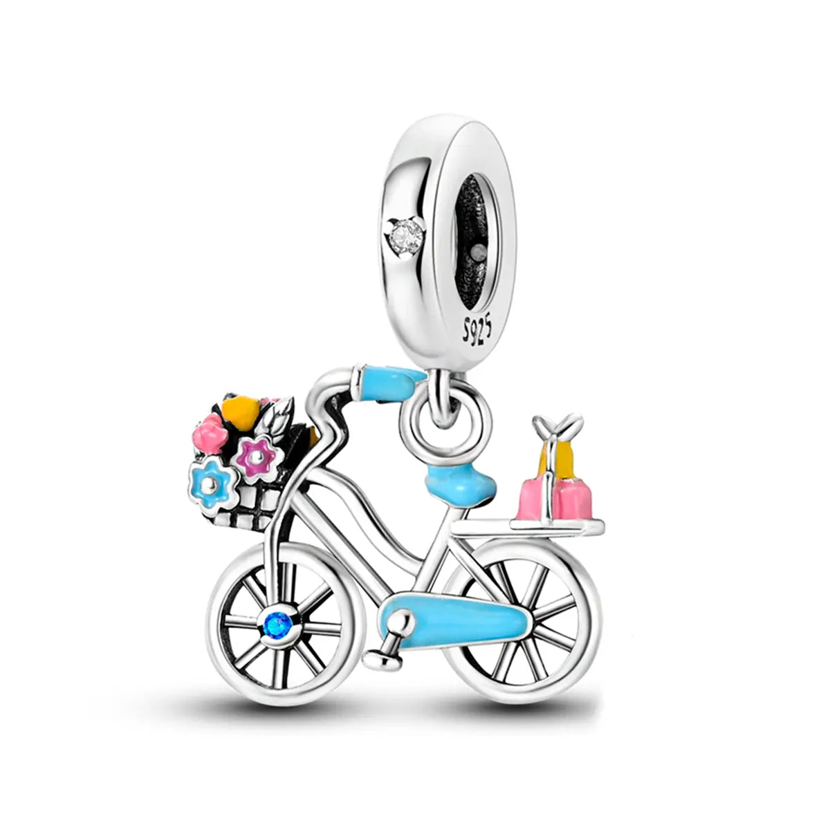 Bicycle Charm in 925 Sterling Silver — Vanny Jewels