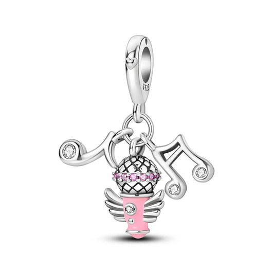 Singer Charm in 925 Sterling Silver — Vanny Jewels