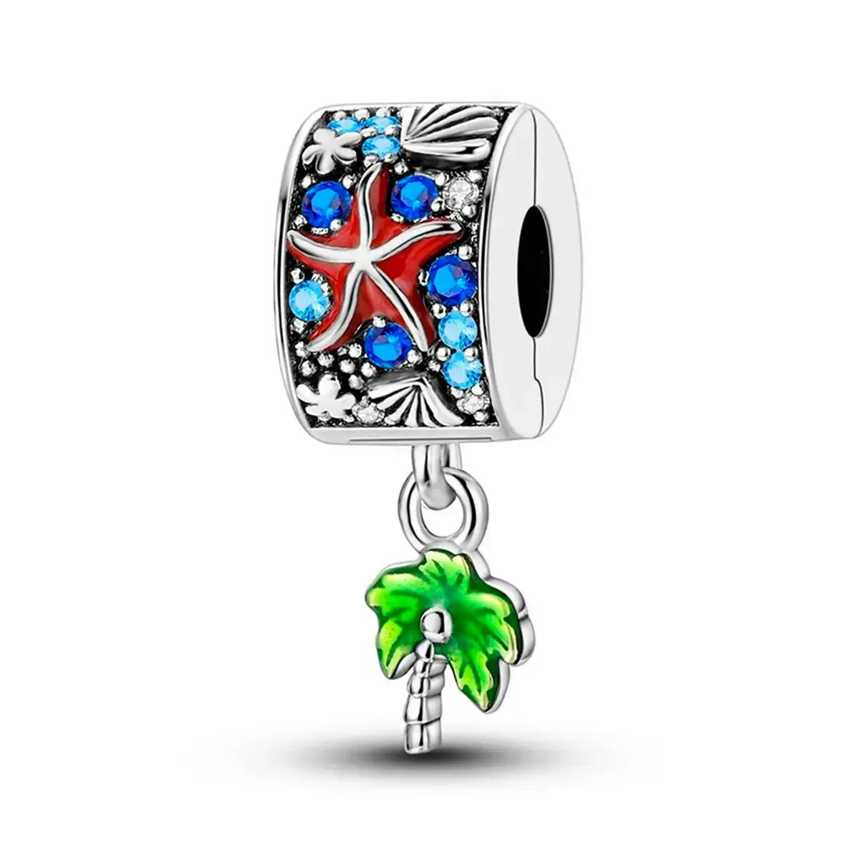 Palm Tree Charm in 925 Sterling Silver — Vanny Jewels
