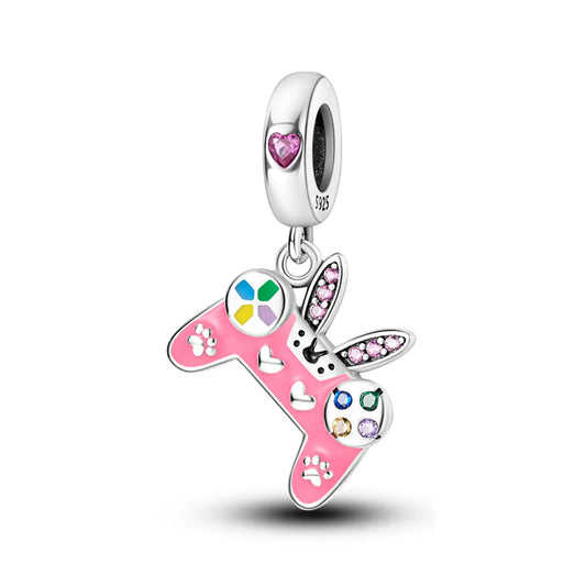 Gamer Girl Charm in 925 Sterling Silver — Vanny Jewels