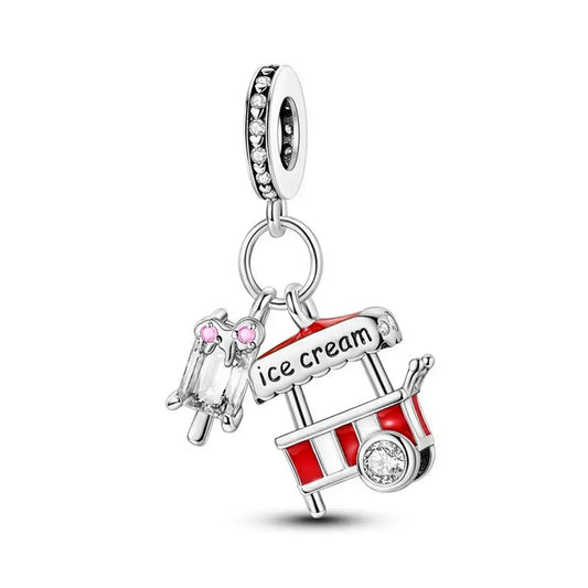 Ice Cream Charm in 925 Sterling Silver — Vanny Jewels