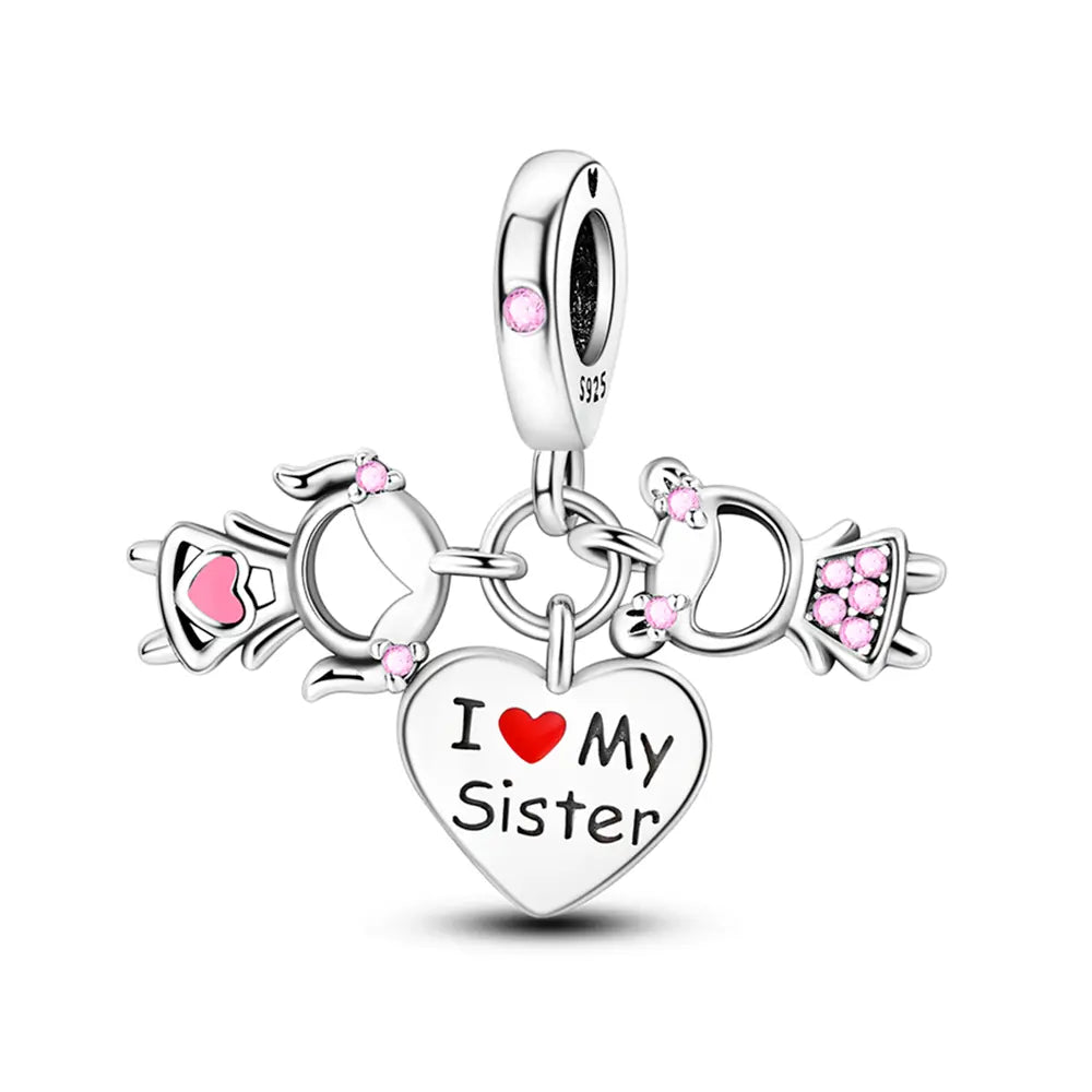 Sisters Charm in 925 Sterling Silver — Vanny Jewels