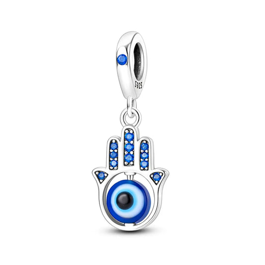 Greek Eye Charm in 925 Sterling Silver — Vanny Jewels