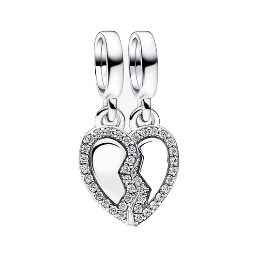 Heartbroken Charm in 925 Sterling Silver — Vanny Jewels