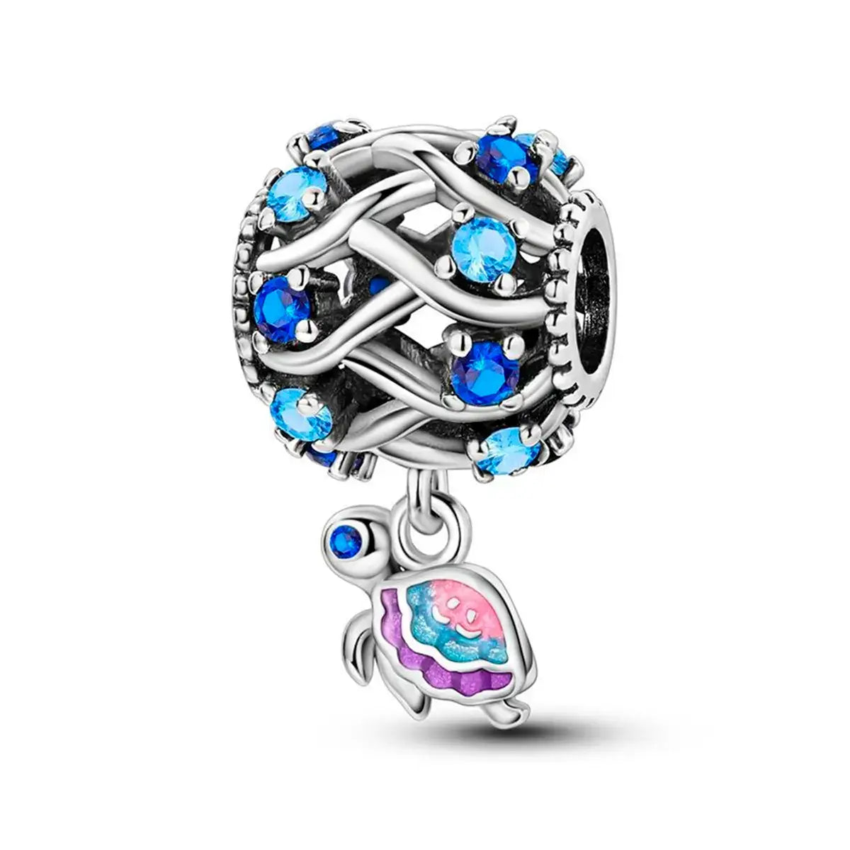 Mini Turtle Charm in 925 Sterling Silver — Vanny Jewels