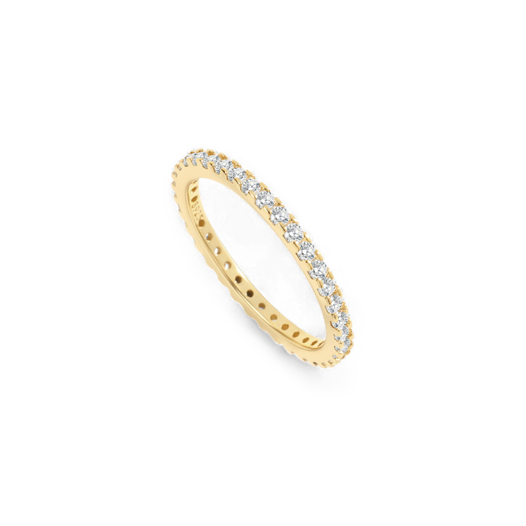 April Birthstone Eternity Stacking Ring — Vanny Jewels
