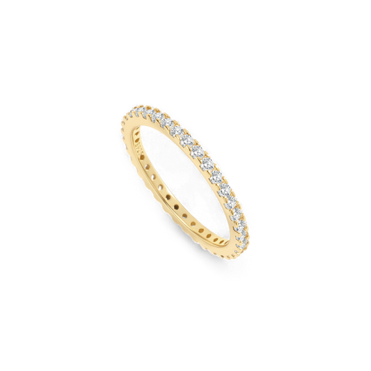 April Birthstone Eternity Stacking Ring — Vanny Jewels