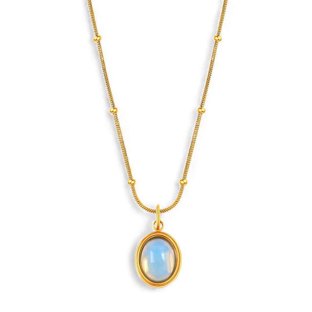 Aquamarine Gemstone Necklace — Vanny Jewels