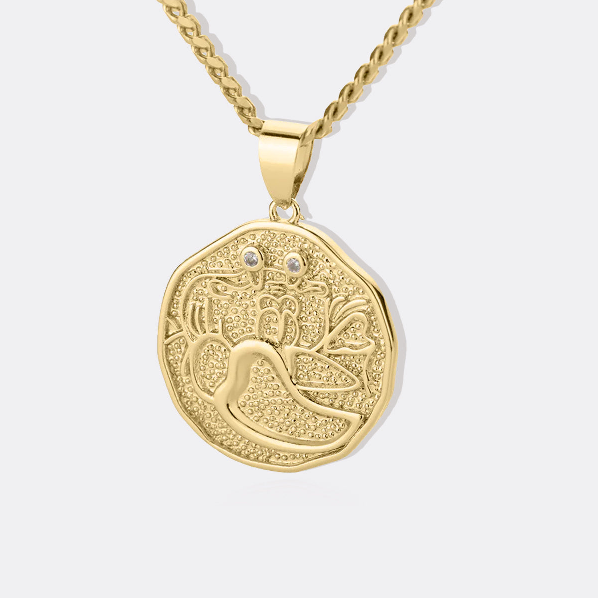 Collana Pendente Moneta Segno Zodiacale