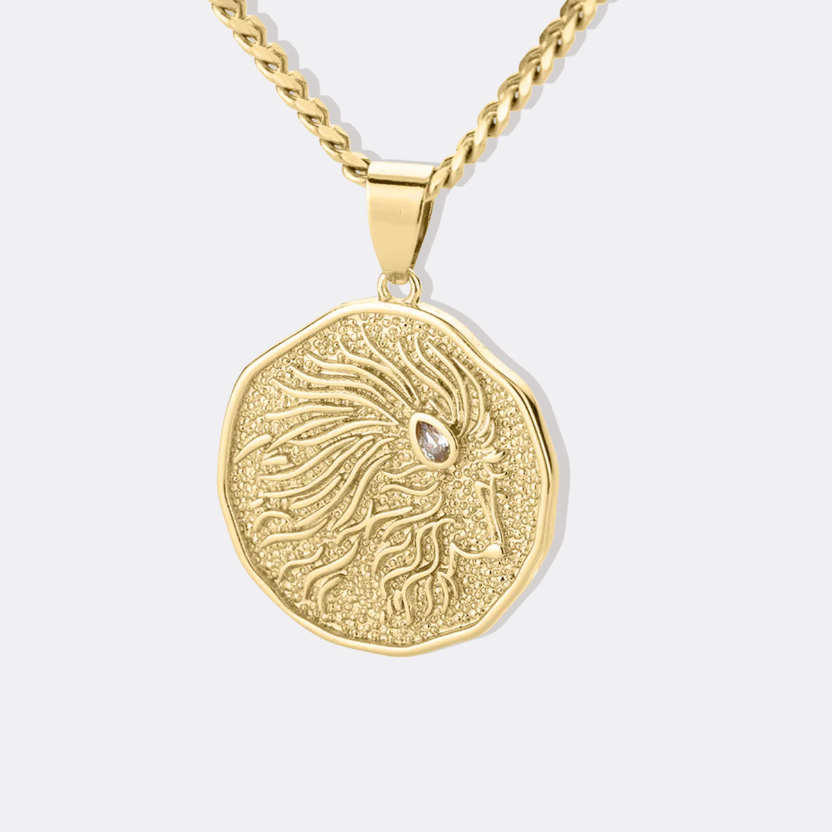Collana Pendente Moneta Segno Zodiacale