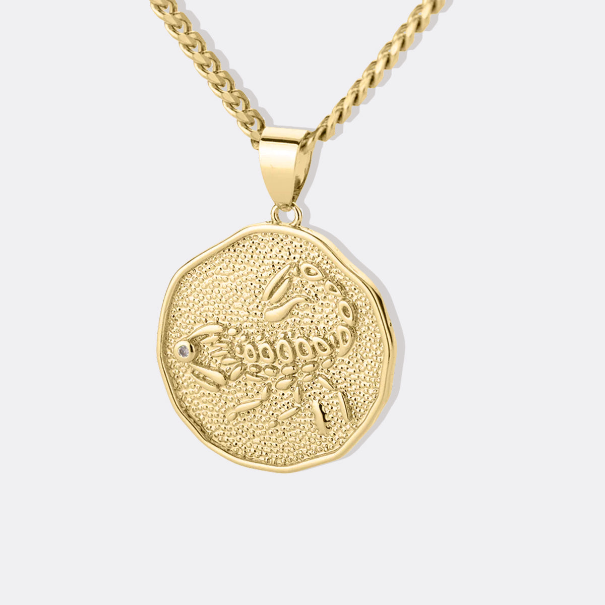 Collana Pendente Moneta Segno Zodiacale