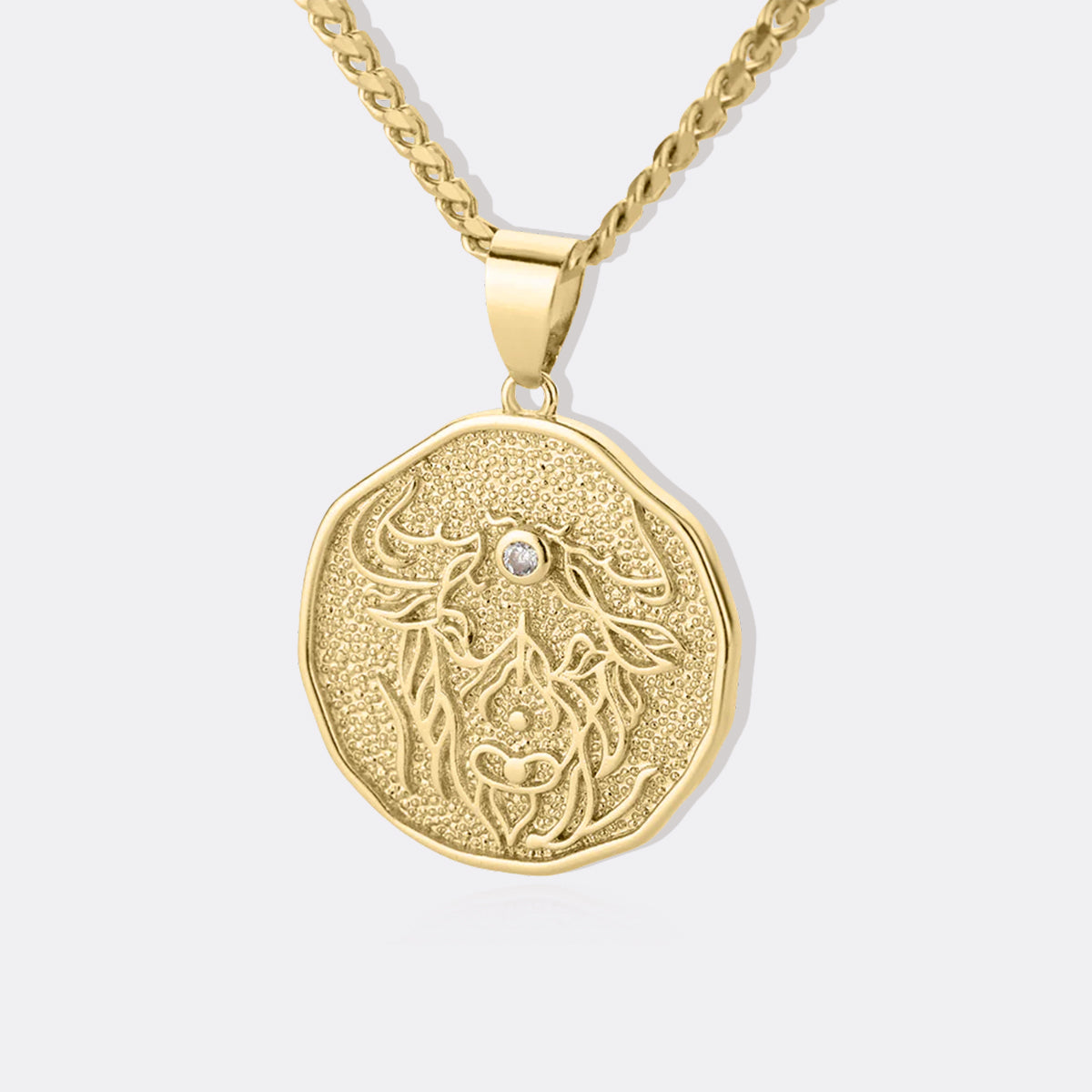 Collana Pendente Moneta Segno Zodiacale