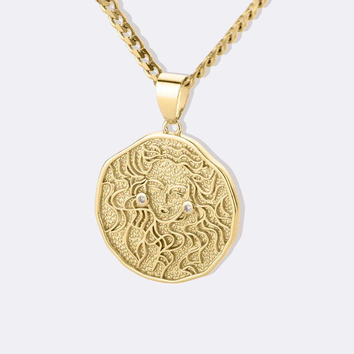 Collana Pendente Moneta Segno Zodiacale