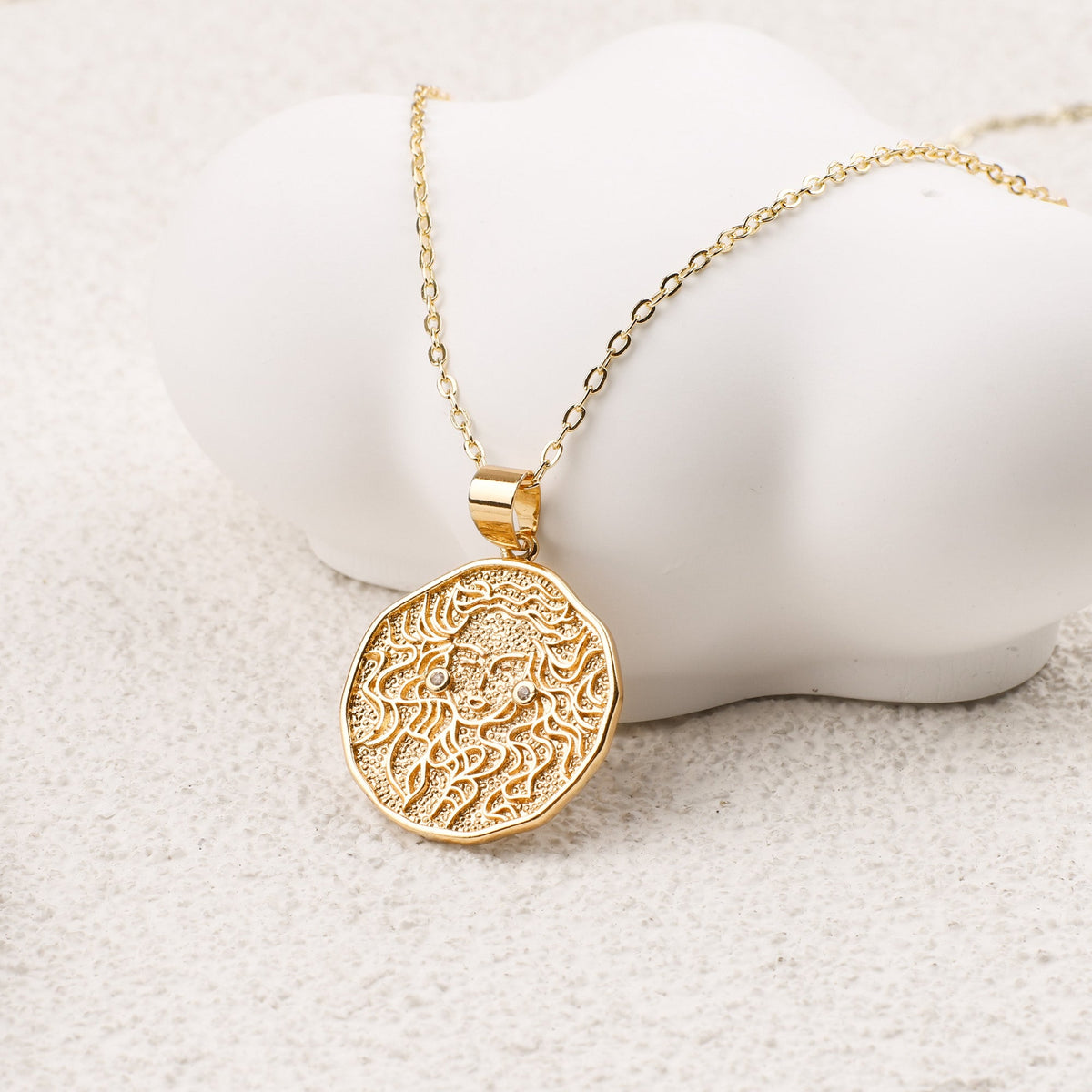 Collana Pendente Moneta Segno Zodiacale