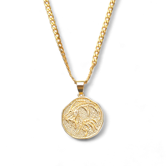 Astrological Sign Coin Pendant Necklace — Vanny Jewels