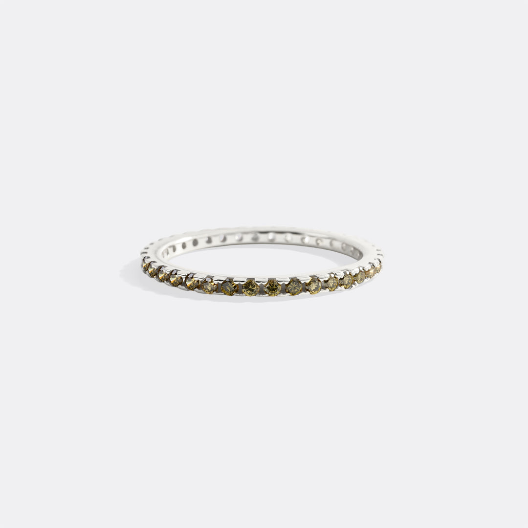 August Birthstone Eternity Stacking Ring in 925 sterling silver