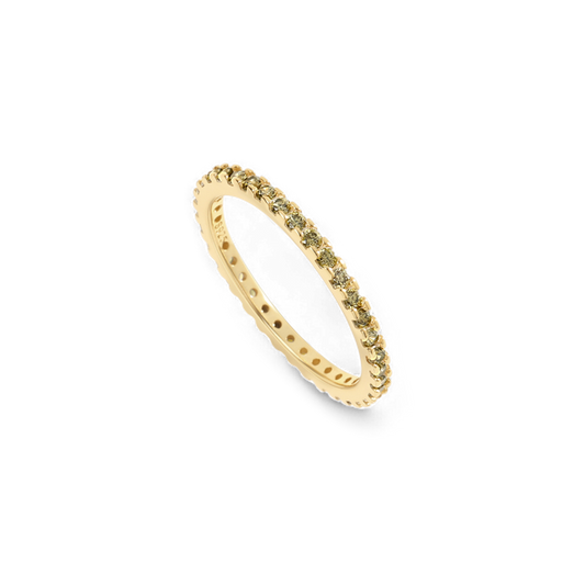 August Birthstone Eternity Stacking Ring — Vanny Jewels