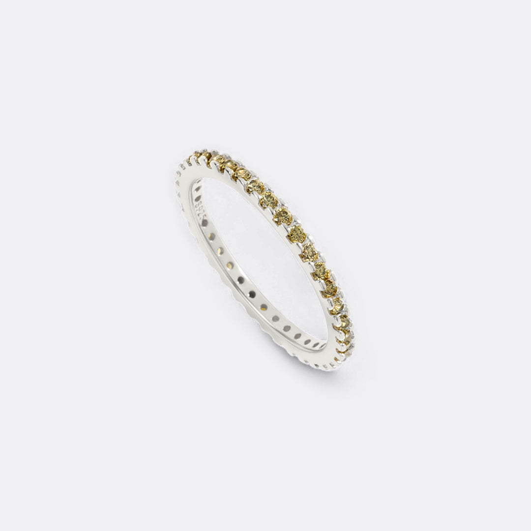 August Birthstone Eternity Stacking Ring in 925 sterling silver