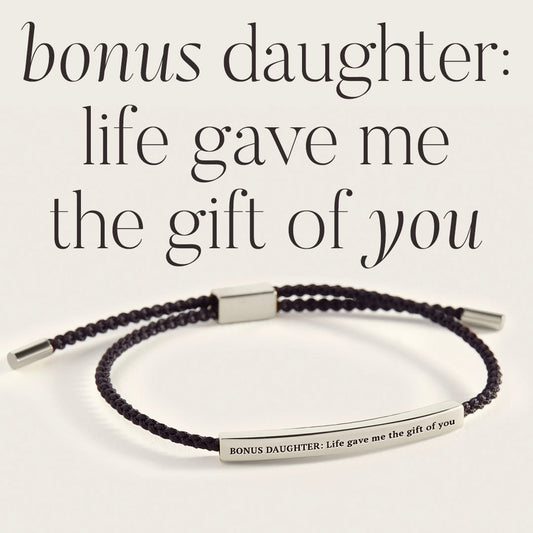 Bonus Daughter Inspire Bracelet in 925 Sterling Silver — Vanny Jewels