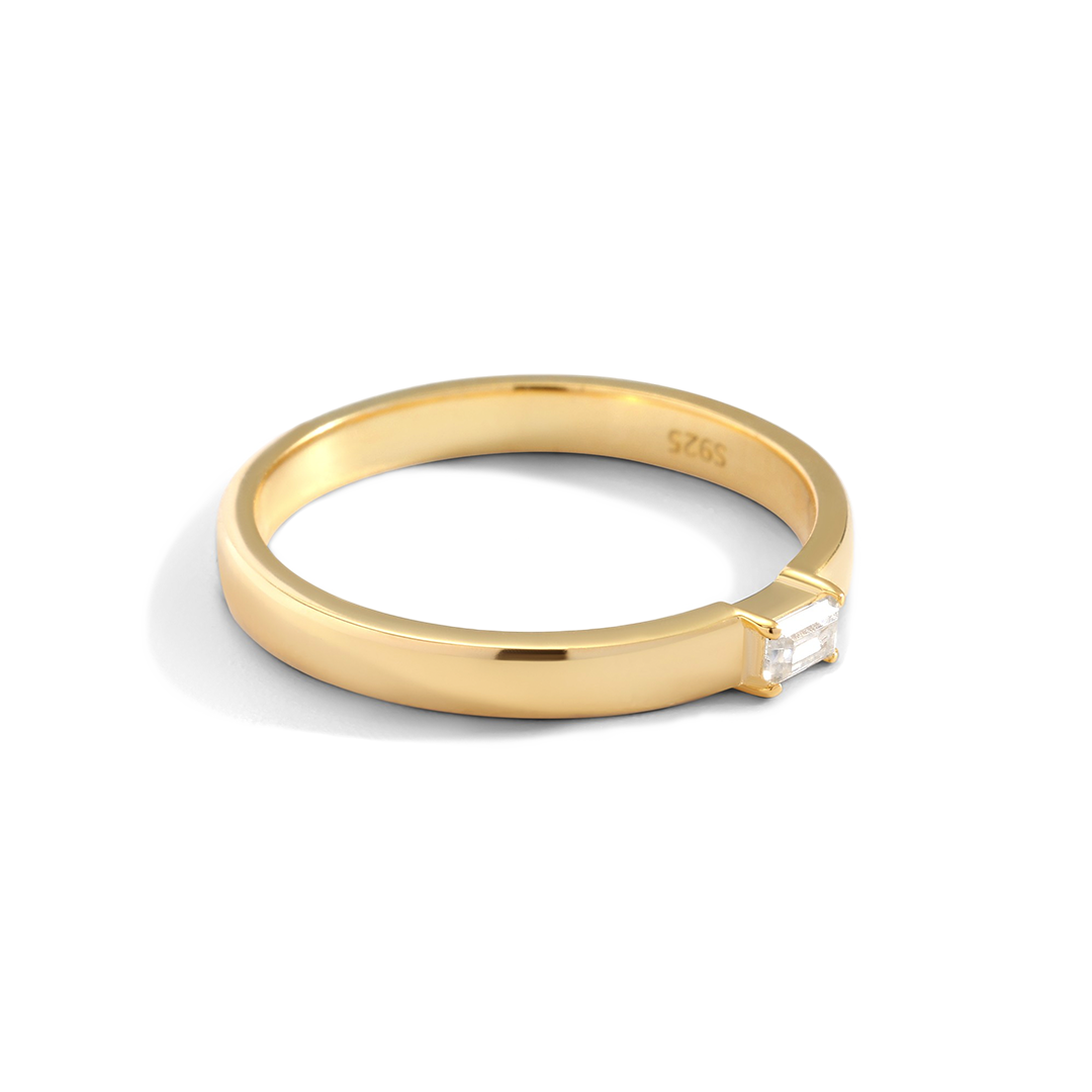 Baguette-Diamant-Bandring