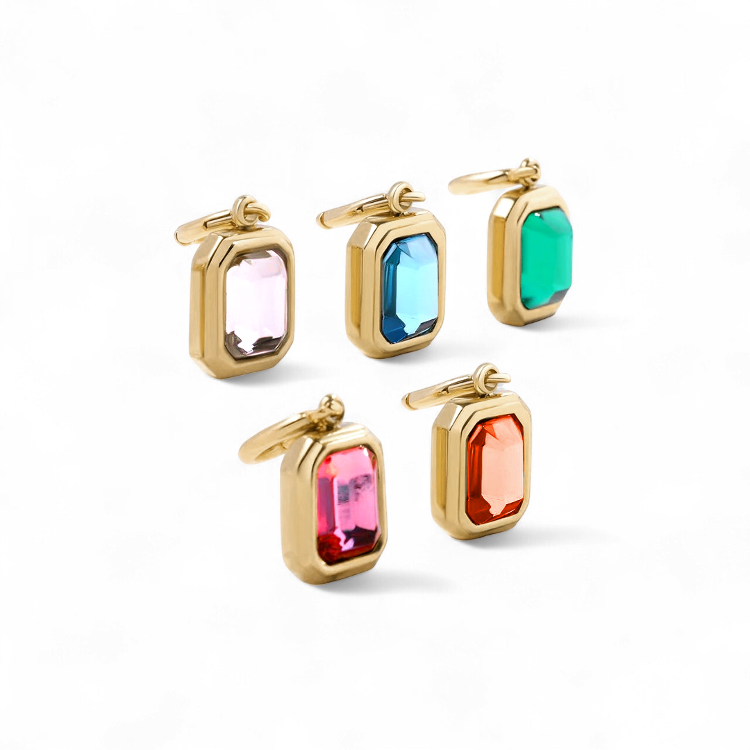 Baguette Birthstone Charm — Vanny Jewels