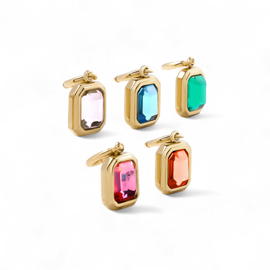 Baguette Birthstone Charm — Vanny Jewels