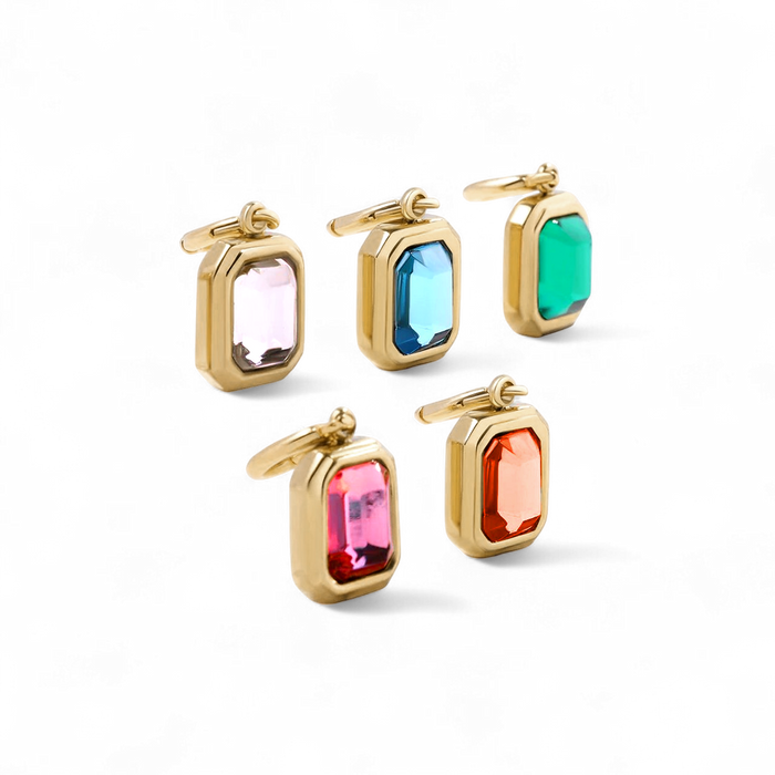Baguette Birthstone Charm — Vanny Jewels