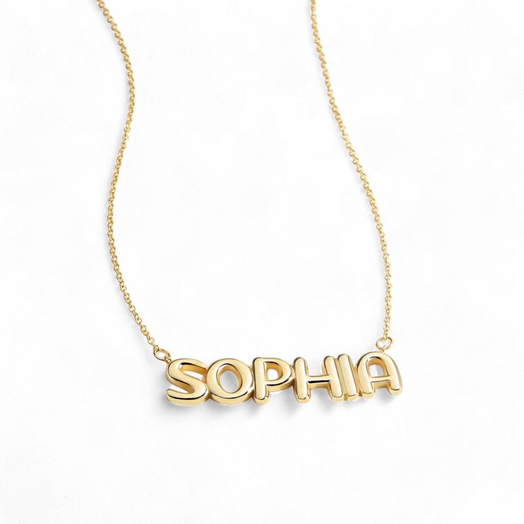 Balloon Name Necklace — Vanny Jewels