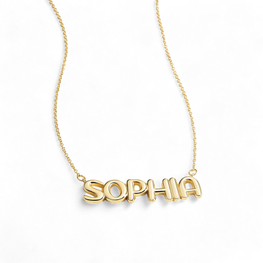 Balloon Name Necklace — Vanny Jewels