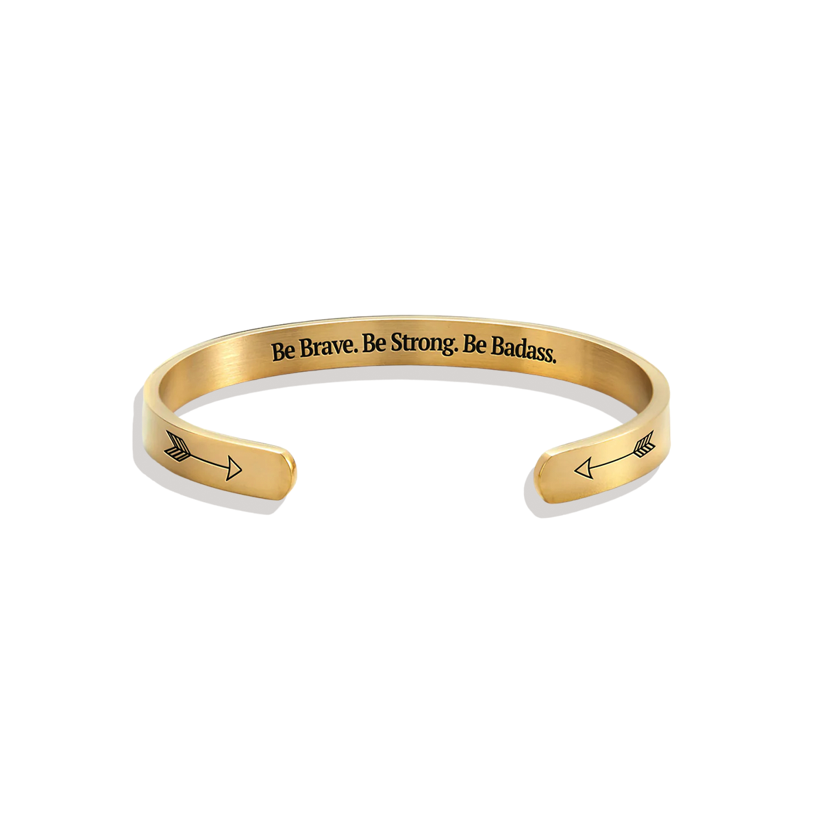 Sei mutig. Sei stark. Sei knallhart. Manschettenarmband