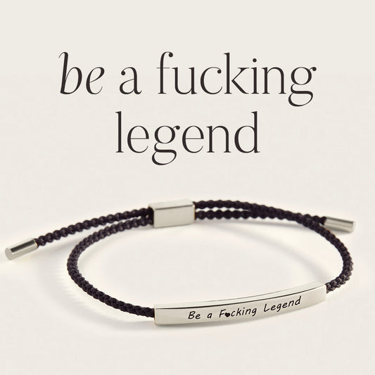 Be a F♥cking Legend Inspire Bracelet in 925 Sterling Silver — Vanny Jewels