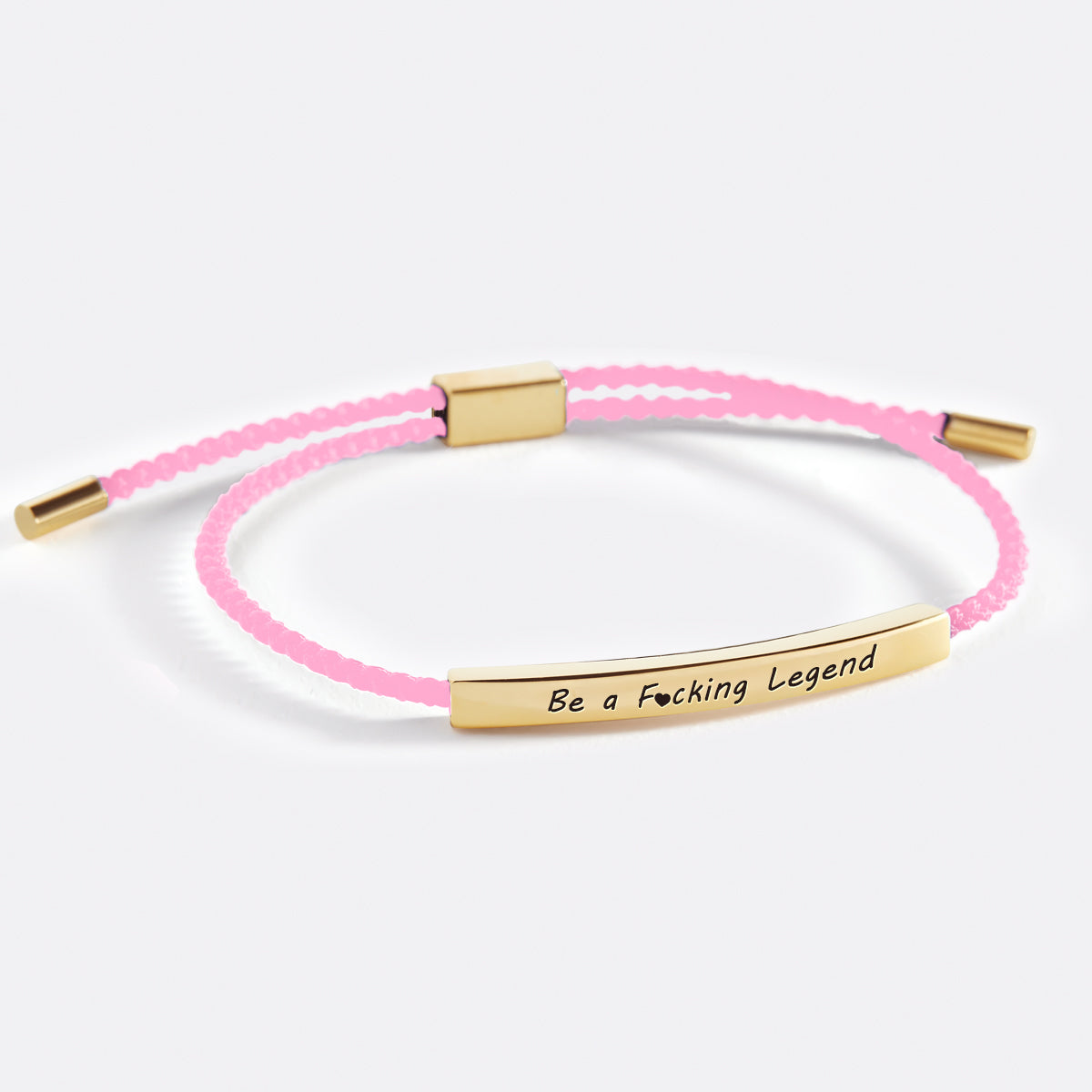 Be a F♥cking Legend Inspire Bracelet in gold tone