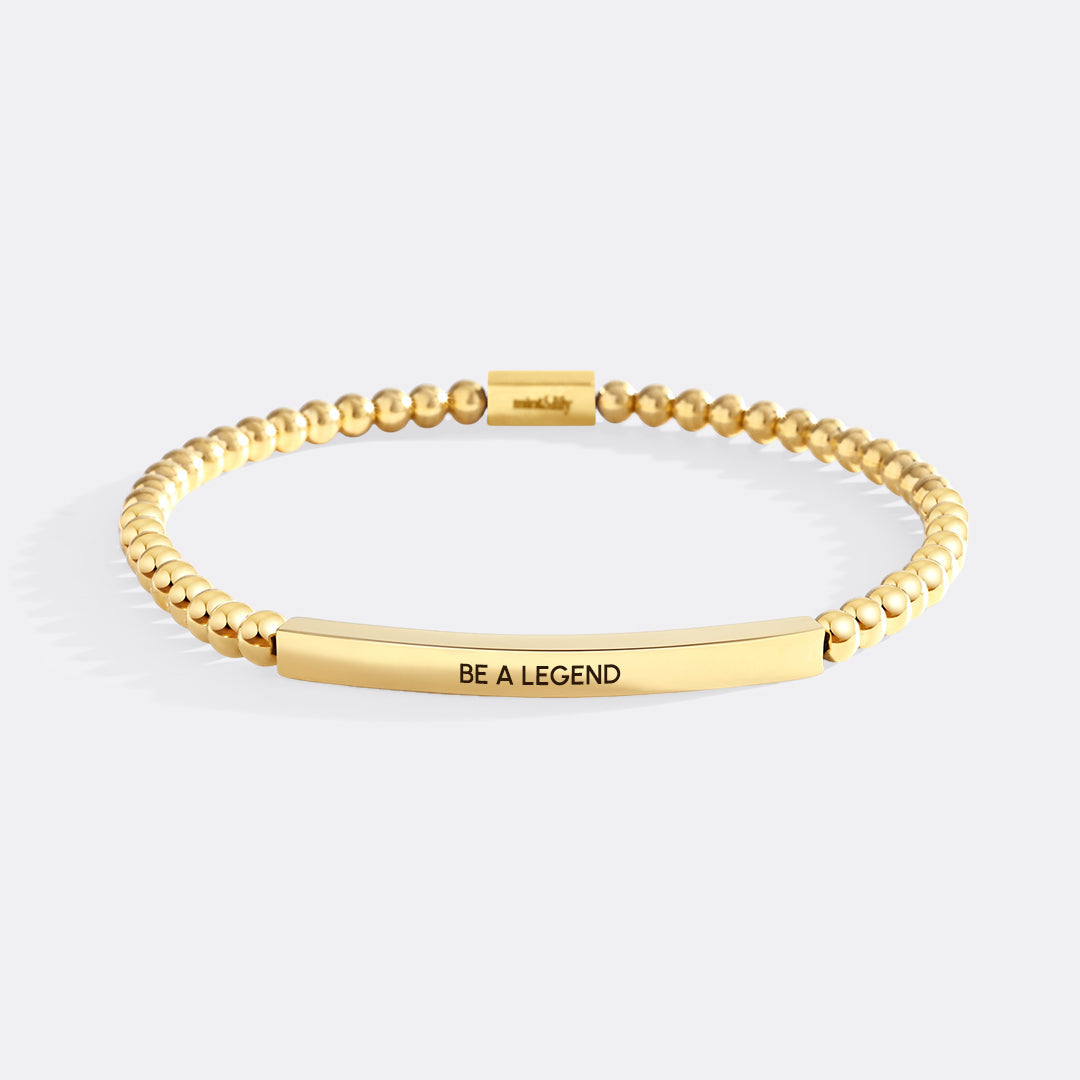 Sei eine Legende Perlenarmband Inspire