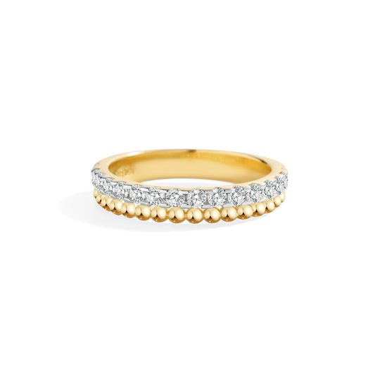 Beaded Diamond Band ring — Vanny Jewels