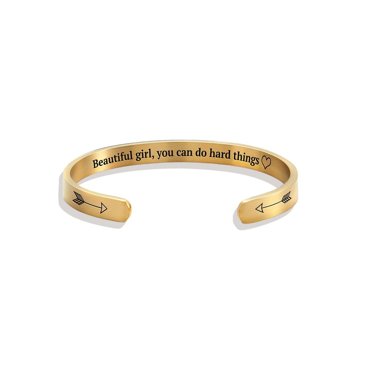 Schönes Mädchen, du schaffst schwere Dinge Manschettenarmband