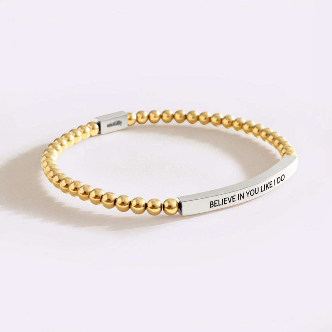 Glaube an Dich wie ich Perlenarmband Inspire