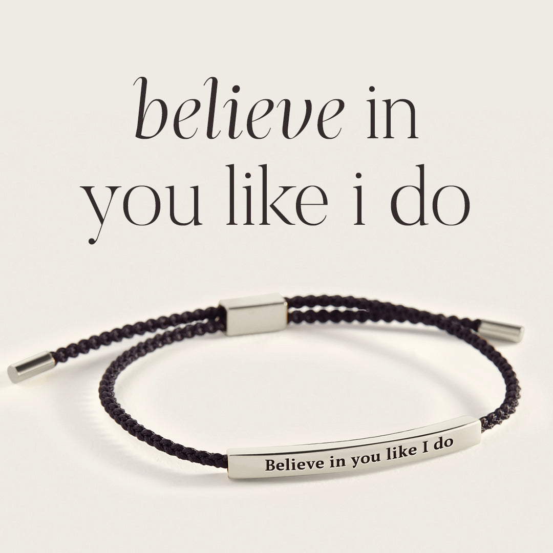 Believe in You Like I Do Inspire Bracelet in 925 Sterling Silver — Vanny Jewels