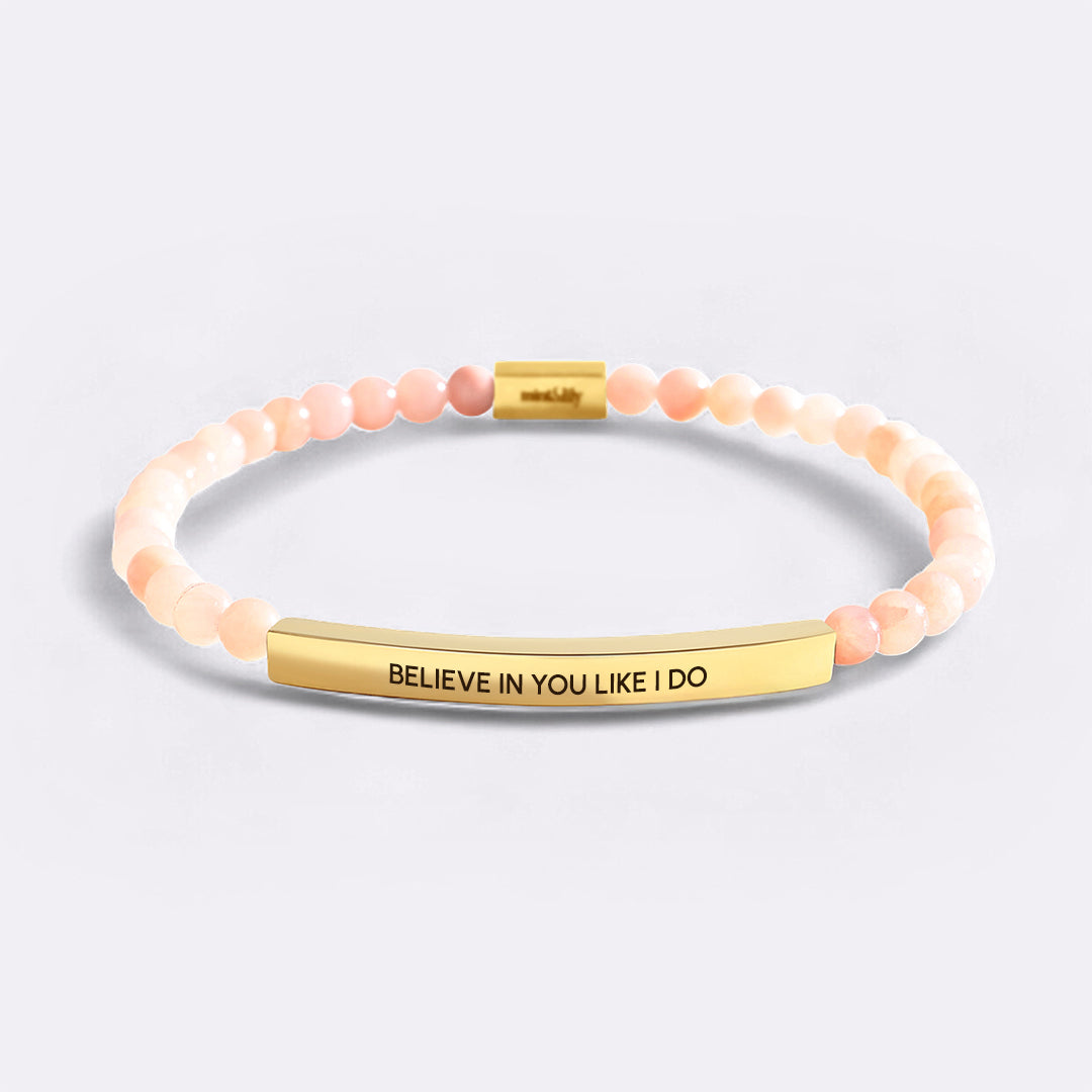Glaube an Dich wie ich Perlenarmband Inspire