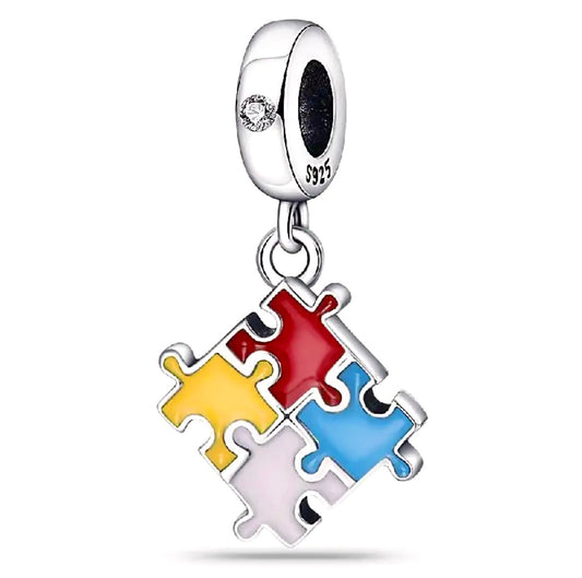 Autism Spectrum Disorder (ASD) Charm in 925 Sterling Silver — Vanny Jewels
