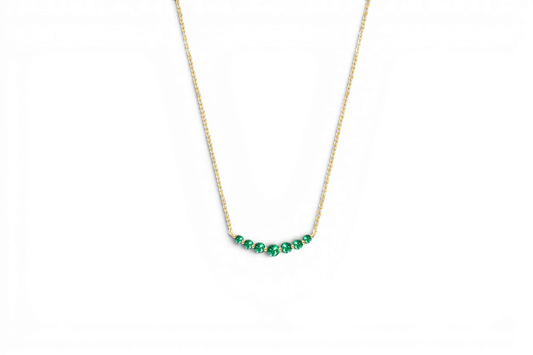 Birthstone Arc Necklace — Vanny Jewels