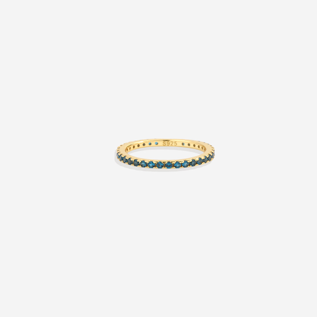 Geburtsstein-Eternity-Ring Dezember zum Stapeln