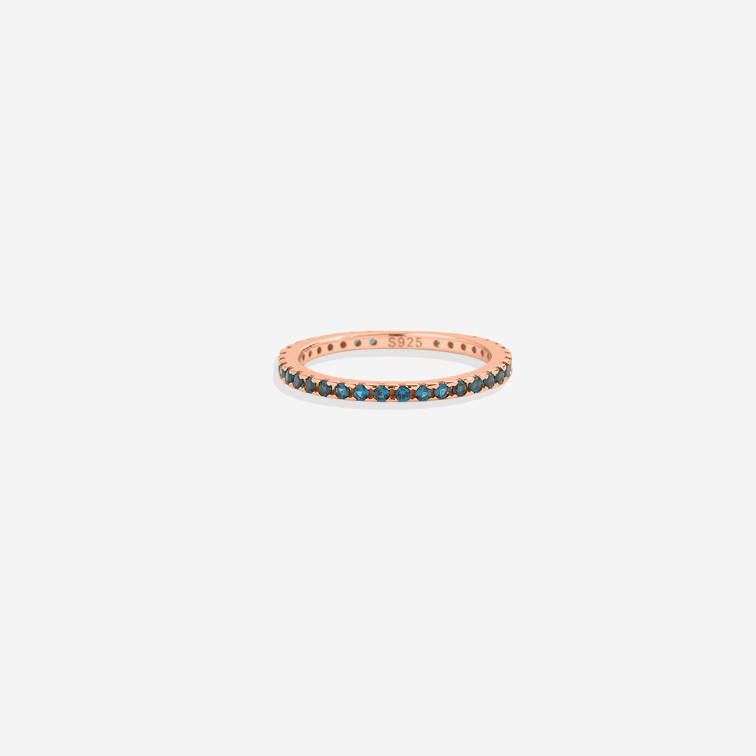 Geburtsstein-Eternity-Ring Dezember zum Stapeln