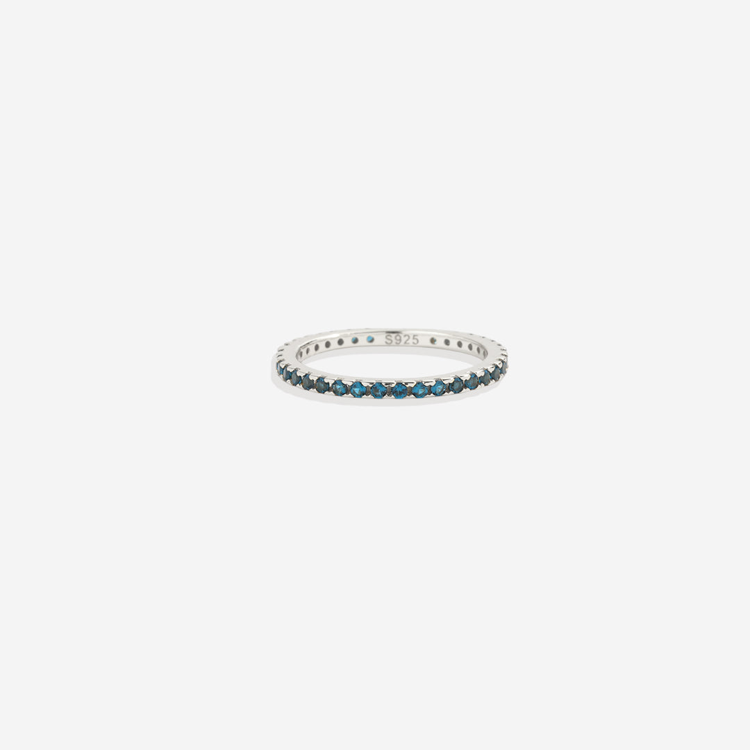 Geburtsstein-Eternity-Ring Dezember zum Stapeln