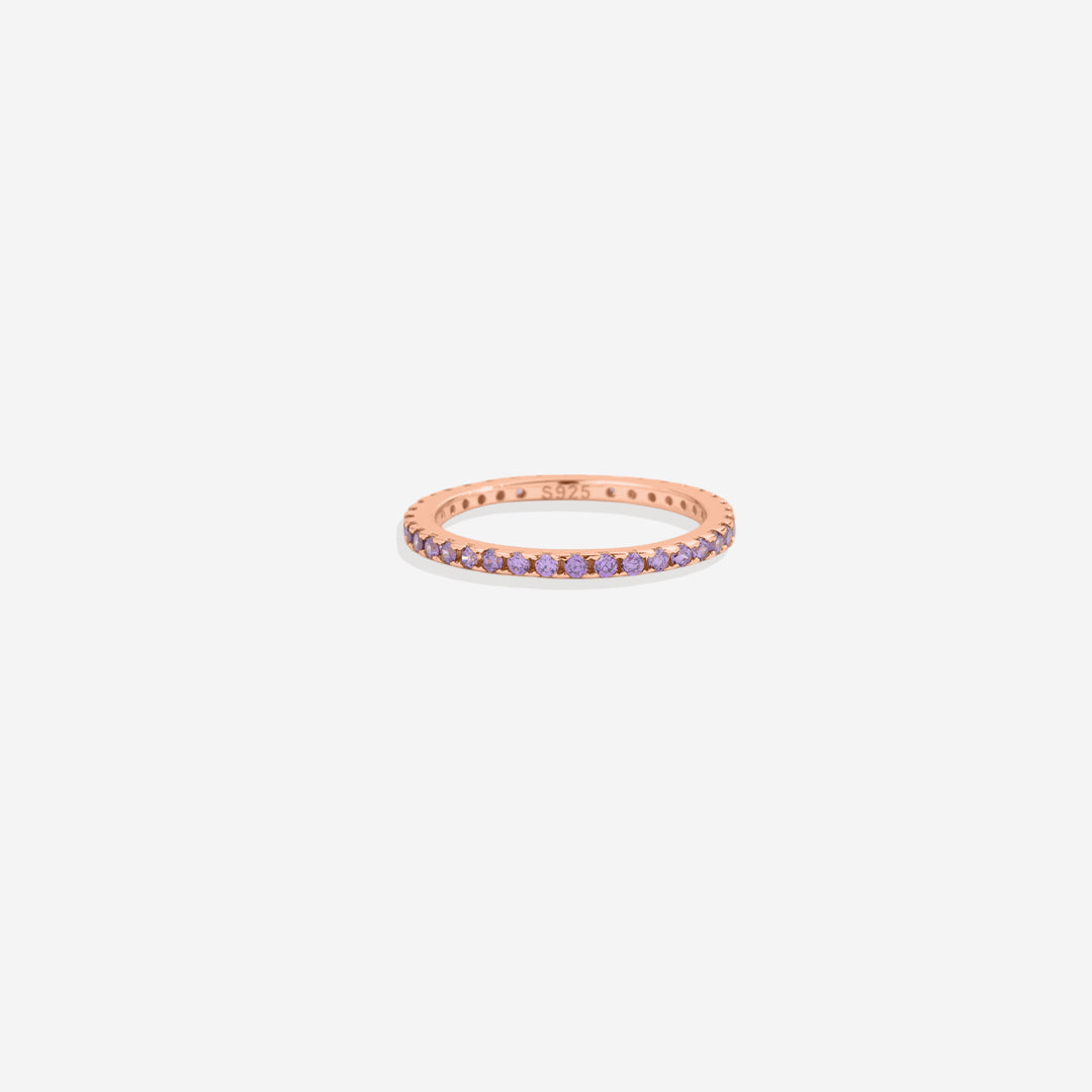 Juni Geburtsstein-Eternity-Stapelring