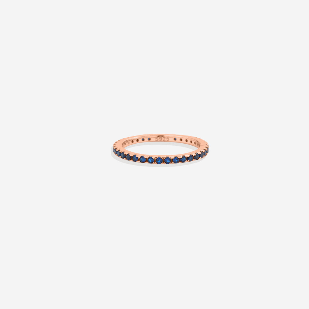 Eternity-Stapelring mit September-Geburtsstein