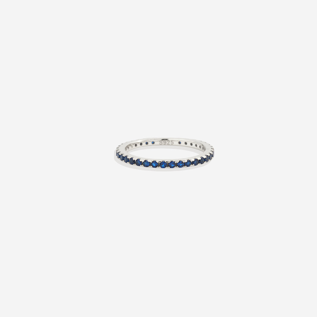 Eternity-Stapelring mit September-Geburtsstein