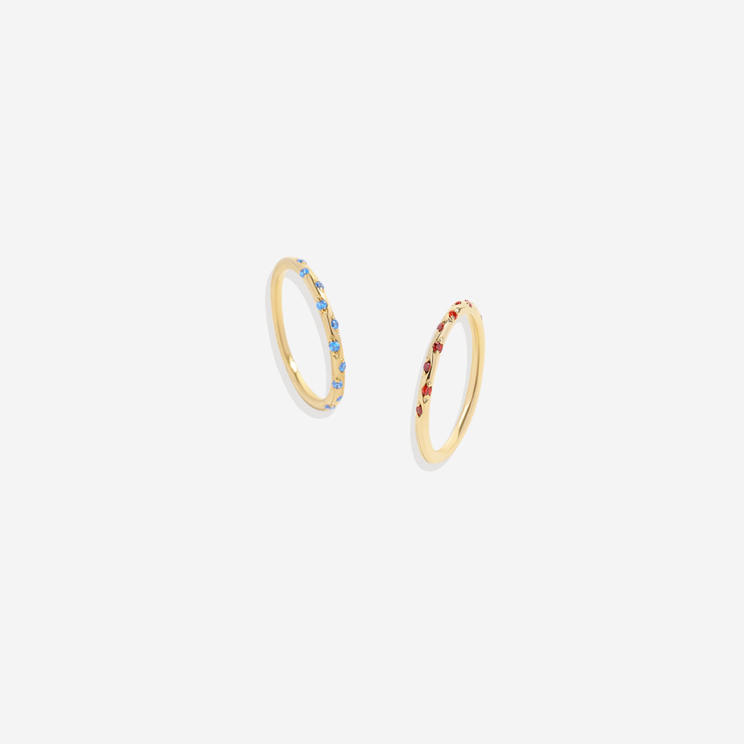 Dainty Constellation Birthstone Ring