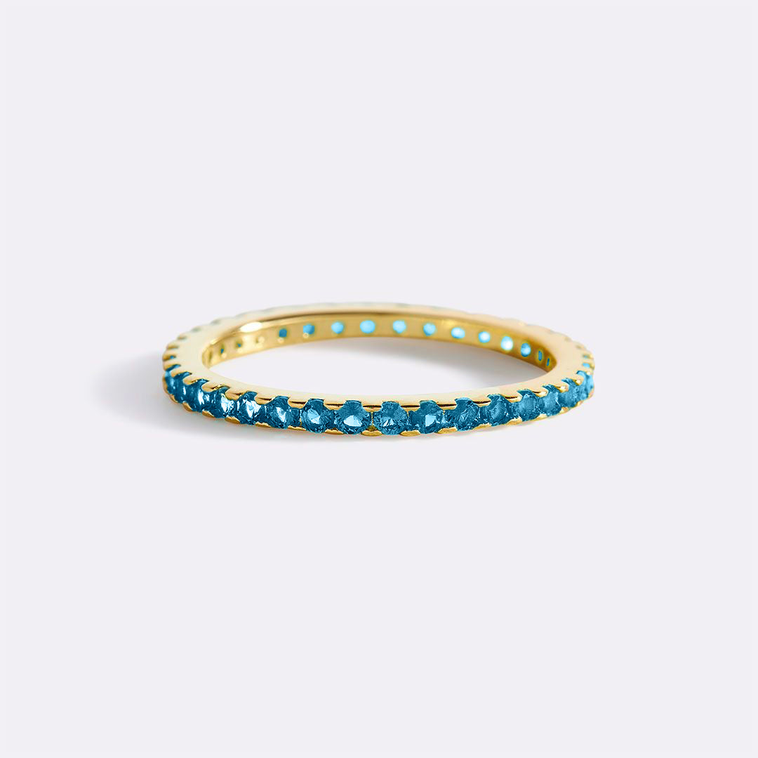 Geburtsstein-Eternity-Ring Dezember zum Stapeln