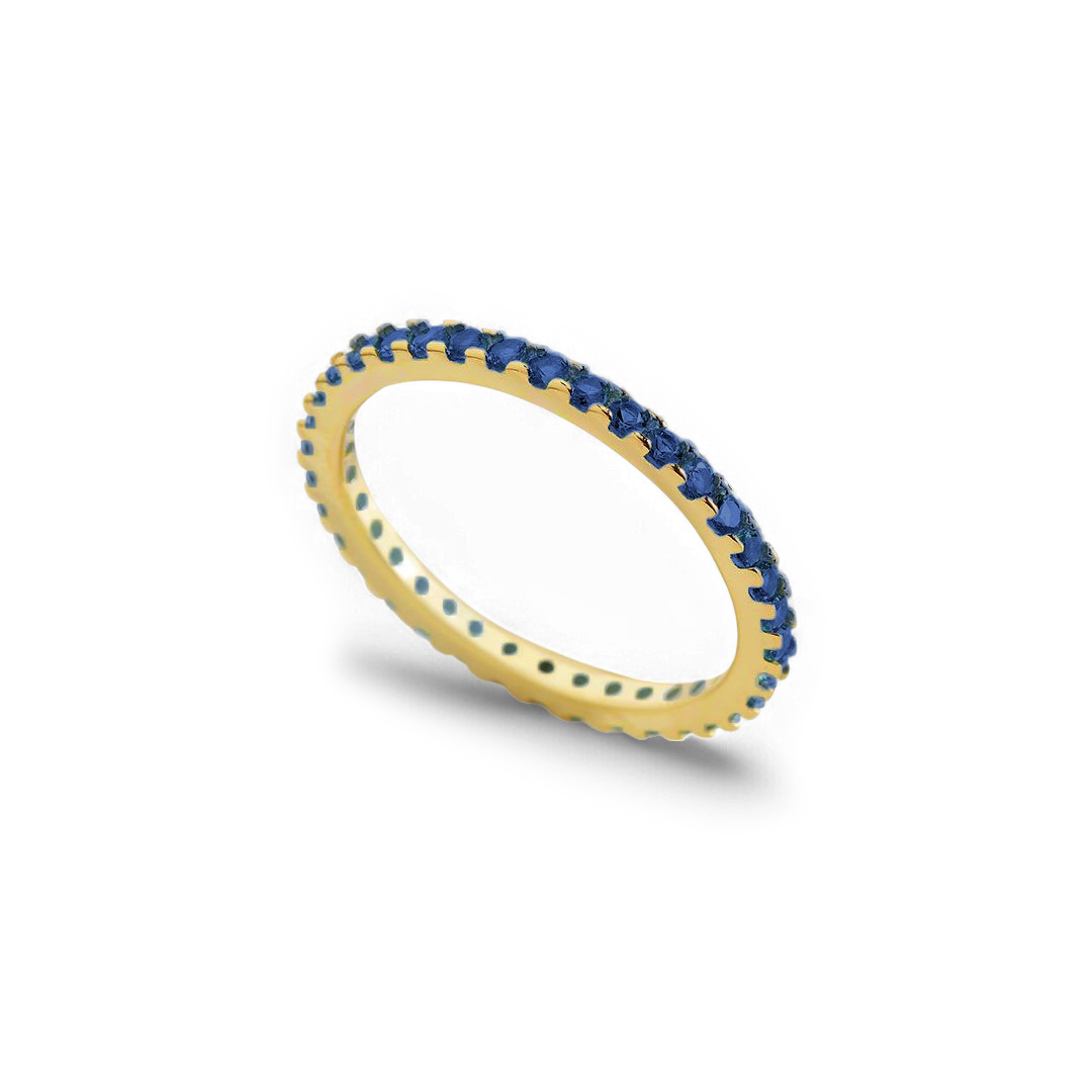 September Birthstone Eternity Stacking Ring with September birthstone